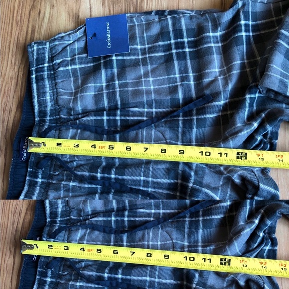 NEW CROFT & BARROW Lounge Pants Sleepwear Gray Small Men’s - Picture 8 of 12